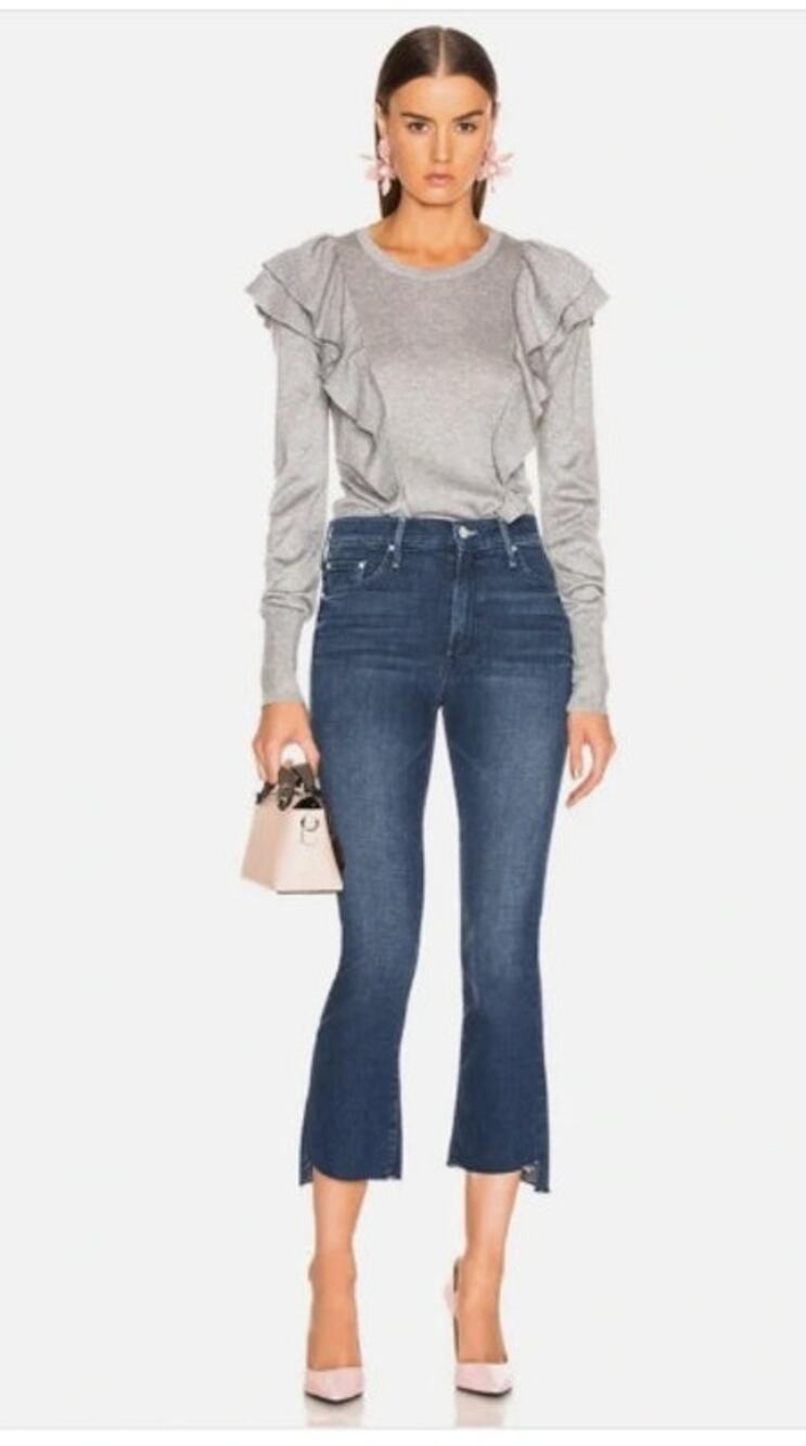 Mother The Insider Crop Step Fray The Royal Treatment Size 25